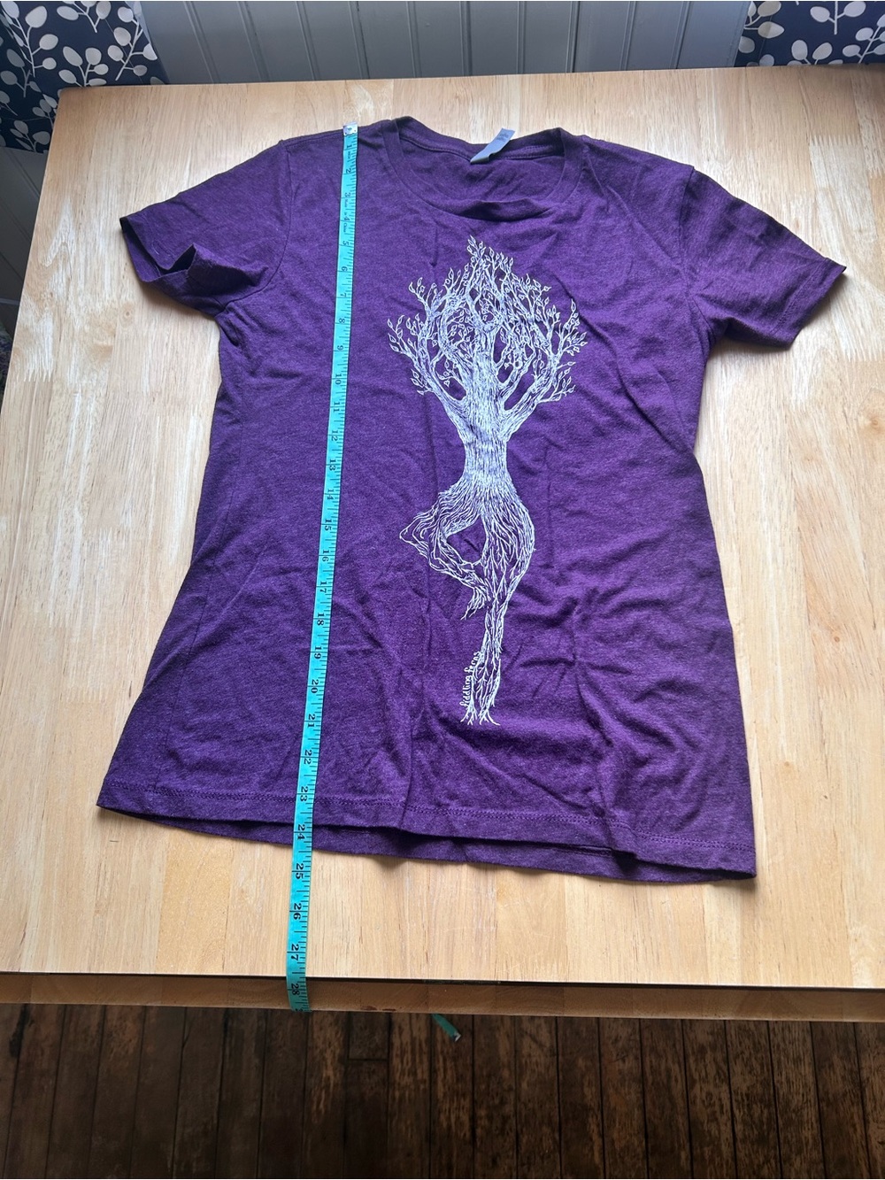 Purple Tree Pose Yoga Pose Graphic Tee